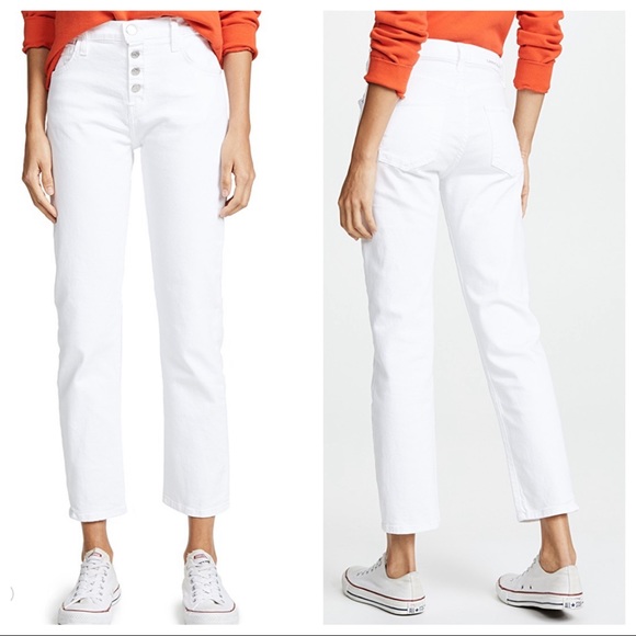 Current/Elliott Denim - Current/Elliott White The Original Straight Jean.